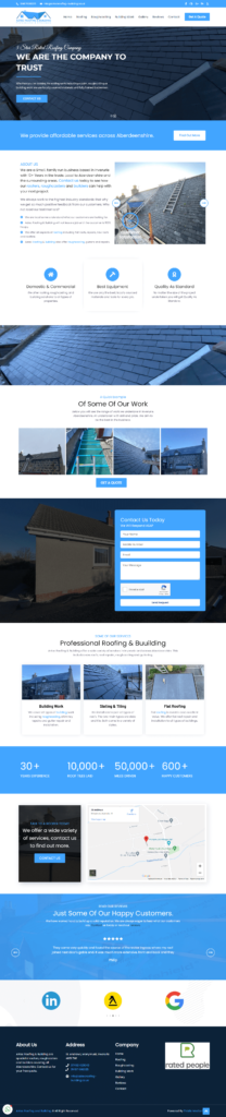 Domestic & Commercial Roofing website