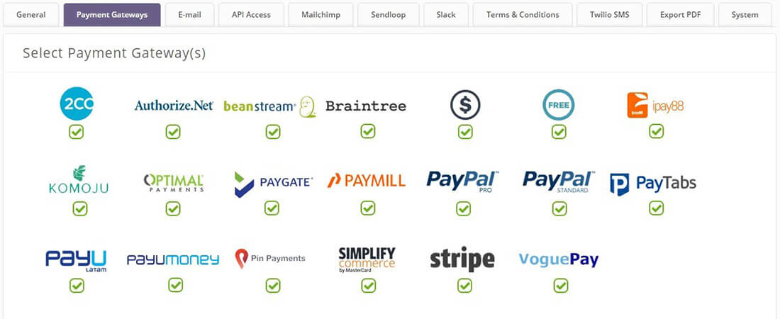 Payment gateway for Online Store