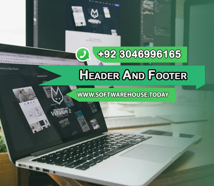 Header and Footer Customization