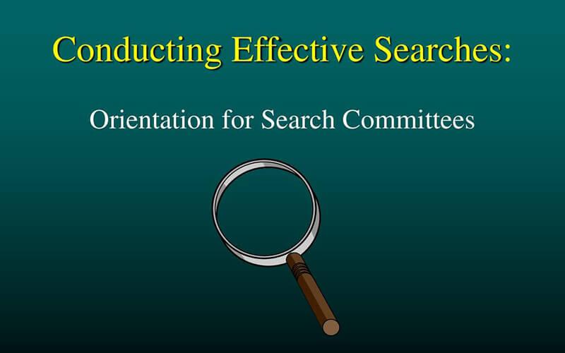 Conducting Effective Searches