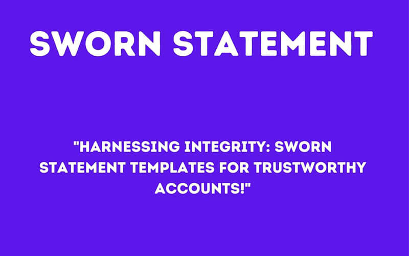 Sworn Statement