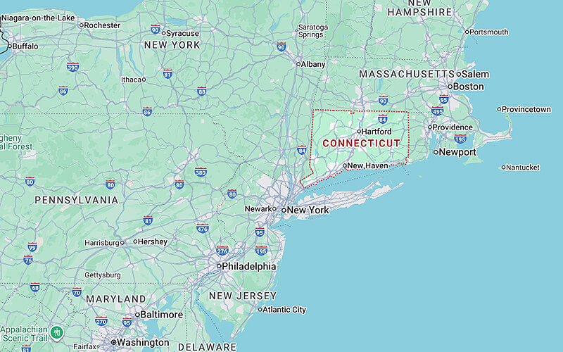 Where Is Connecticut Located in the United States?
