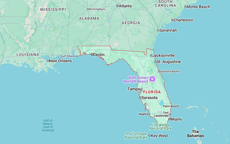 Where Is Florida Located in the United States?