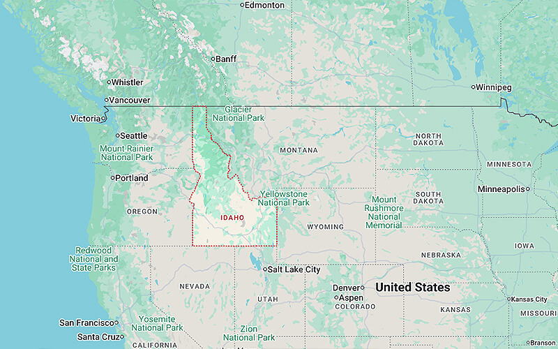 Where Is Idaho Located in the United States?