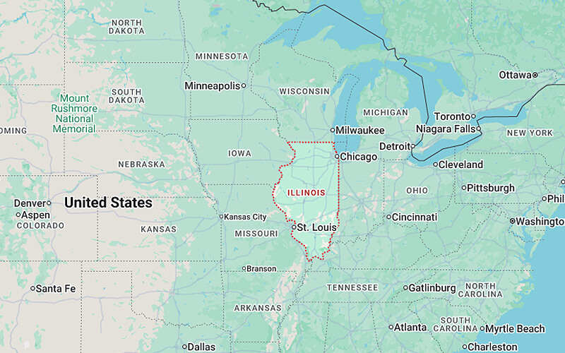 Where Is Illinois Located in the United States?