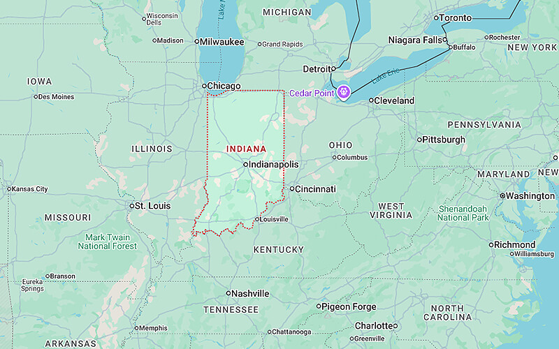 Where Is Indiana Located in the United States?