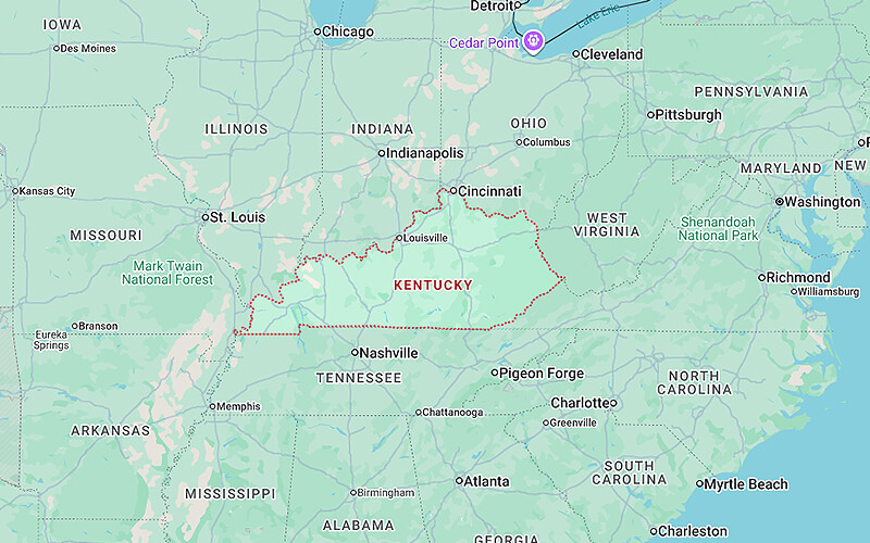 Where Is Kentucky Located in the United States?